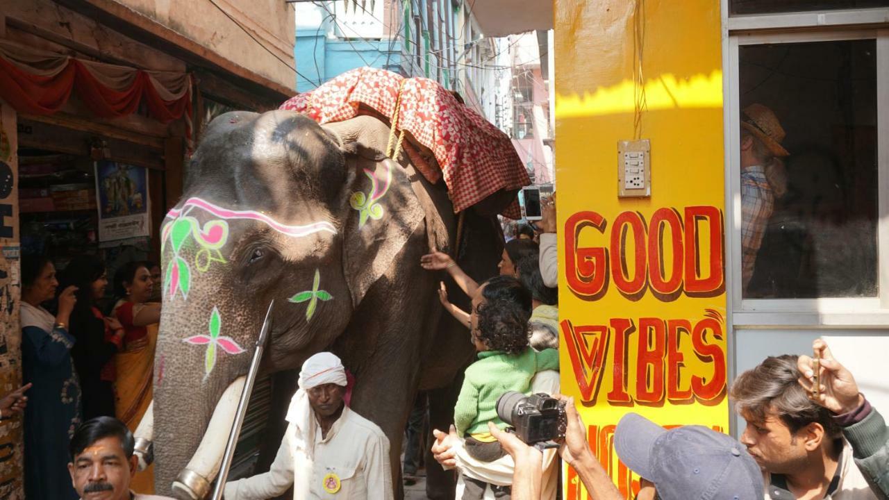 Good Vibes Hostel Varanasi Eksteriør bilde